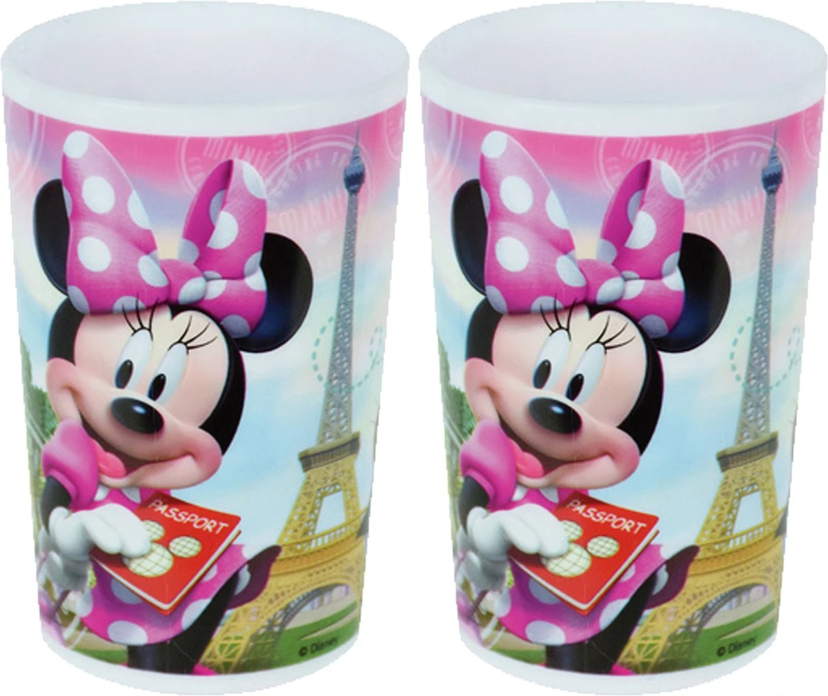 4x Gobelet En Plastique Disney Minnie Mouse 220 Ml - Gobelets Incassables Pour Enfants 3 4x Gobelet En Plastique Disney Minnie Mouse 220 Ml - Gobelets Incassables Pour Enfants