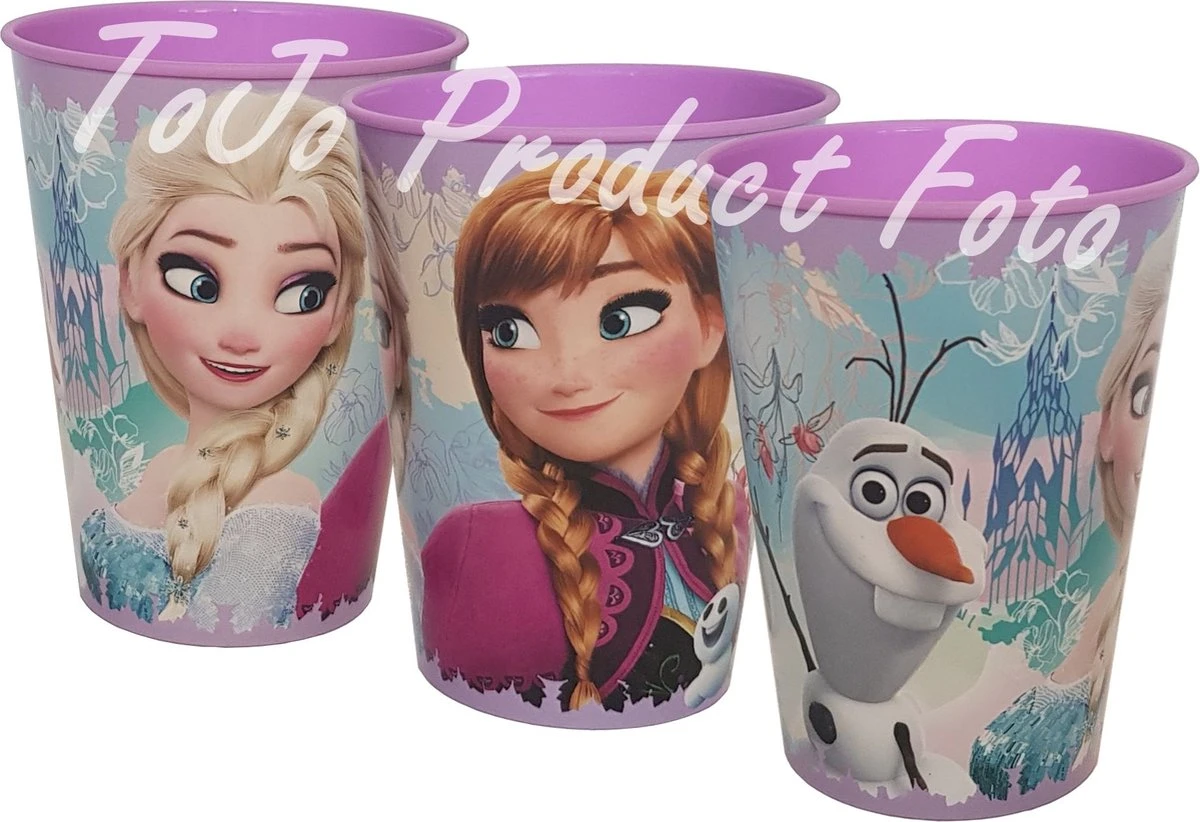 Disney Frozen - Gobelets à Limonade - Gobelets - Gobelets Empilables - Elsa - Anna - Olaf - Violet - Bleu - 4 Pièces - 260 Ml 4 Disney Frozen - Gobelets à Limonade - Gobelets - Gobelets Empilables - Elsa - Anna - Olaf - Violet - Bleu - 4 Pièces - 260 Ml – Image 2