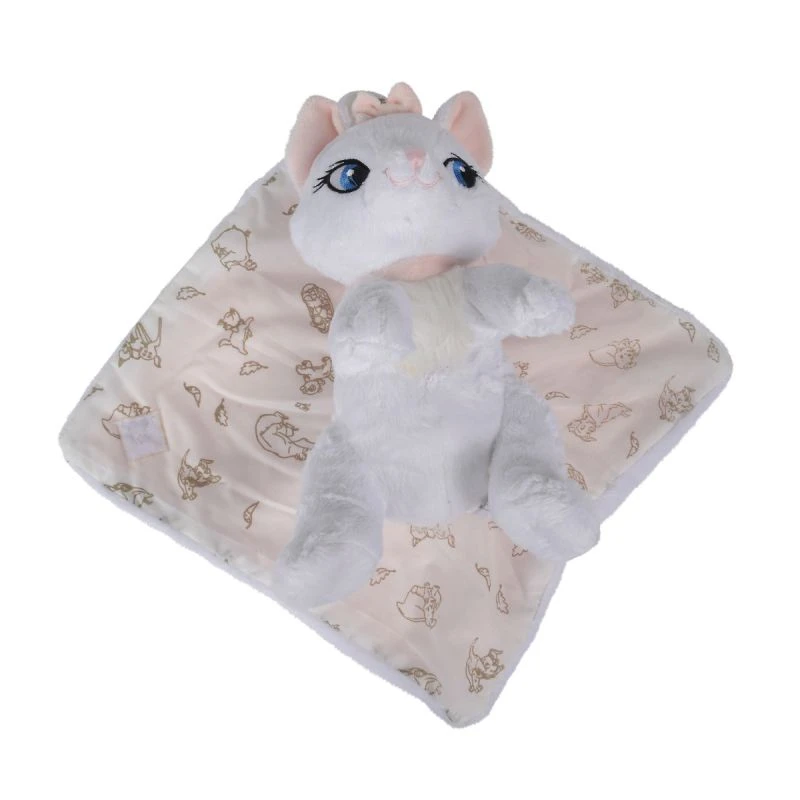 Disney Marie Le Chat Peluche Couverture Blanc Rose 4 Disney Marie Le Chat Peluche Couverture Blanc Rose – Image 2