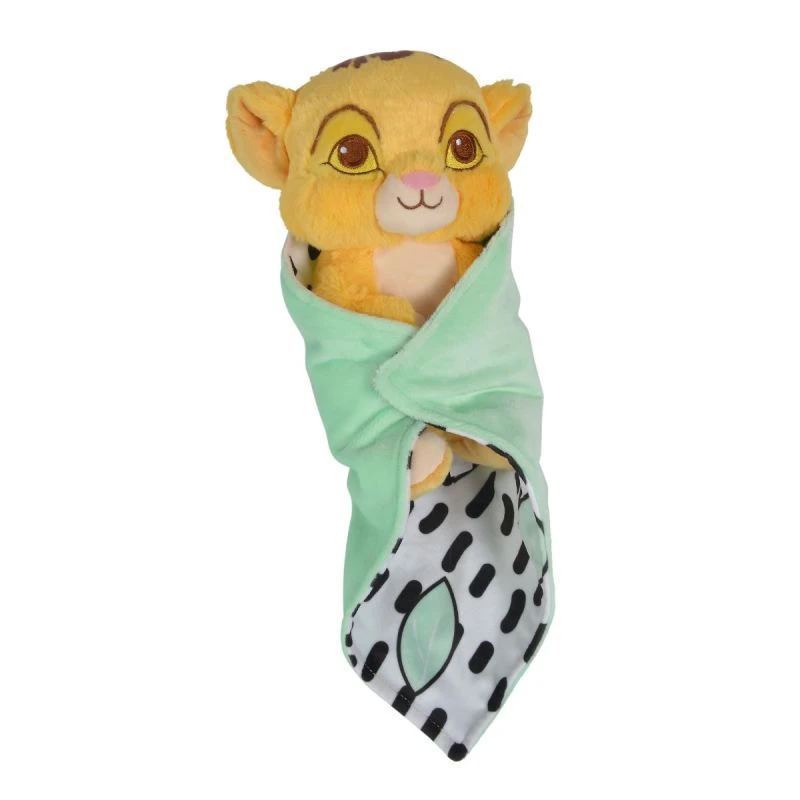 Disney Simba Le Lion Peluche Couverture Vert Jaune Feuille 4 Disney Simba Le Lion Peluche Couverture Vert Jaune Feuille – Image 2
