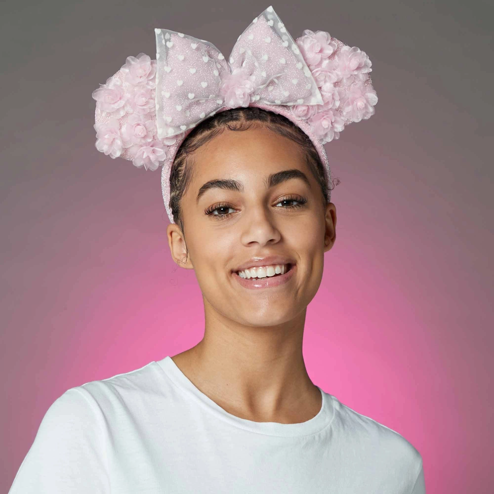 Disneyland Serre-tête à Oreilles De Minnie Avec Coeurs Et Fleurs Pour Adultes 4 Disneyland Serre-tête à Oreilles De Minnie Avec Coeurs Et Fleurs Pour Adultes – Image 2