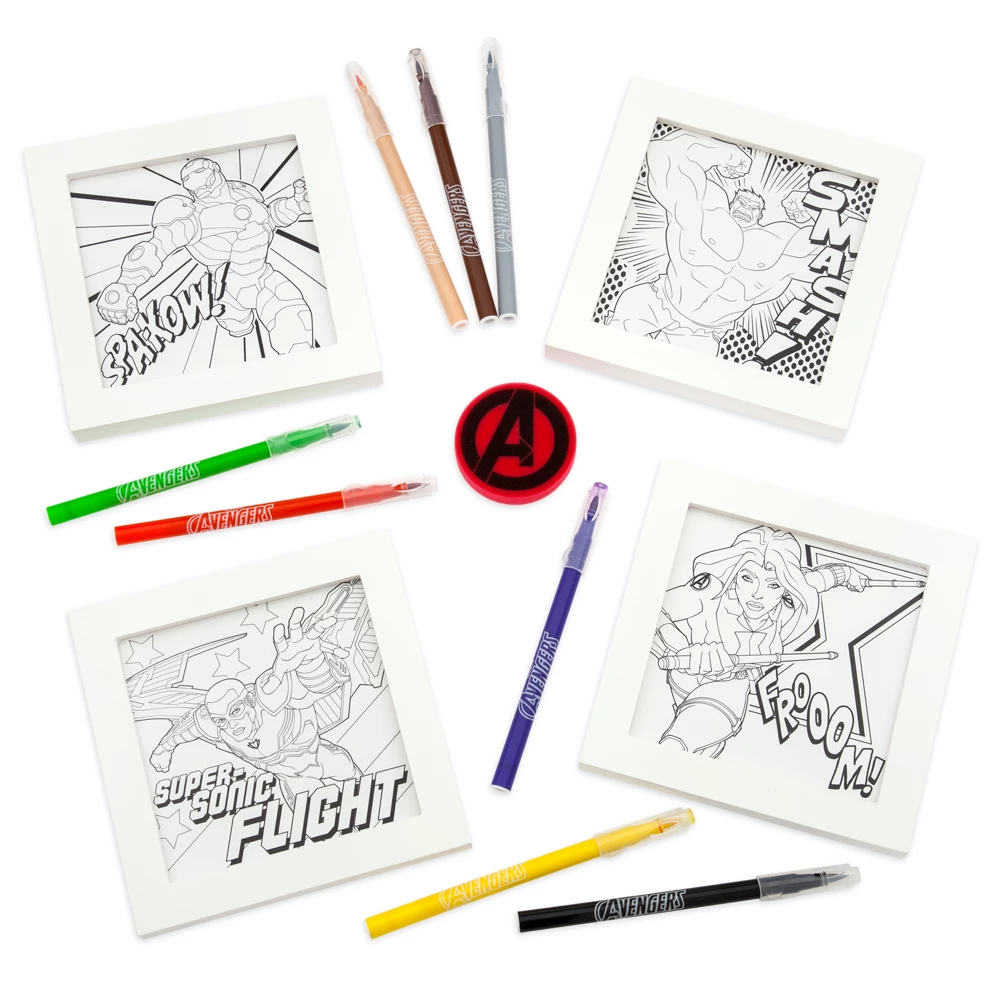 Disney Store Illustrations Encadrées à Colorier Marvel 3 Disney Store Illustrations Encadrées à Colorier Marvel