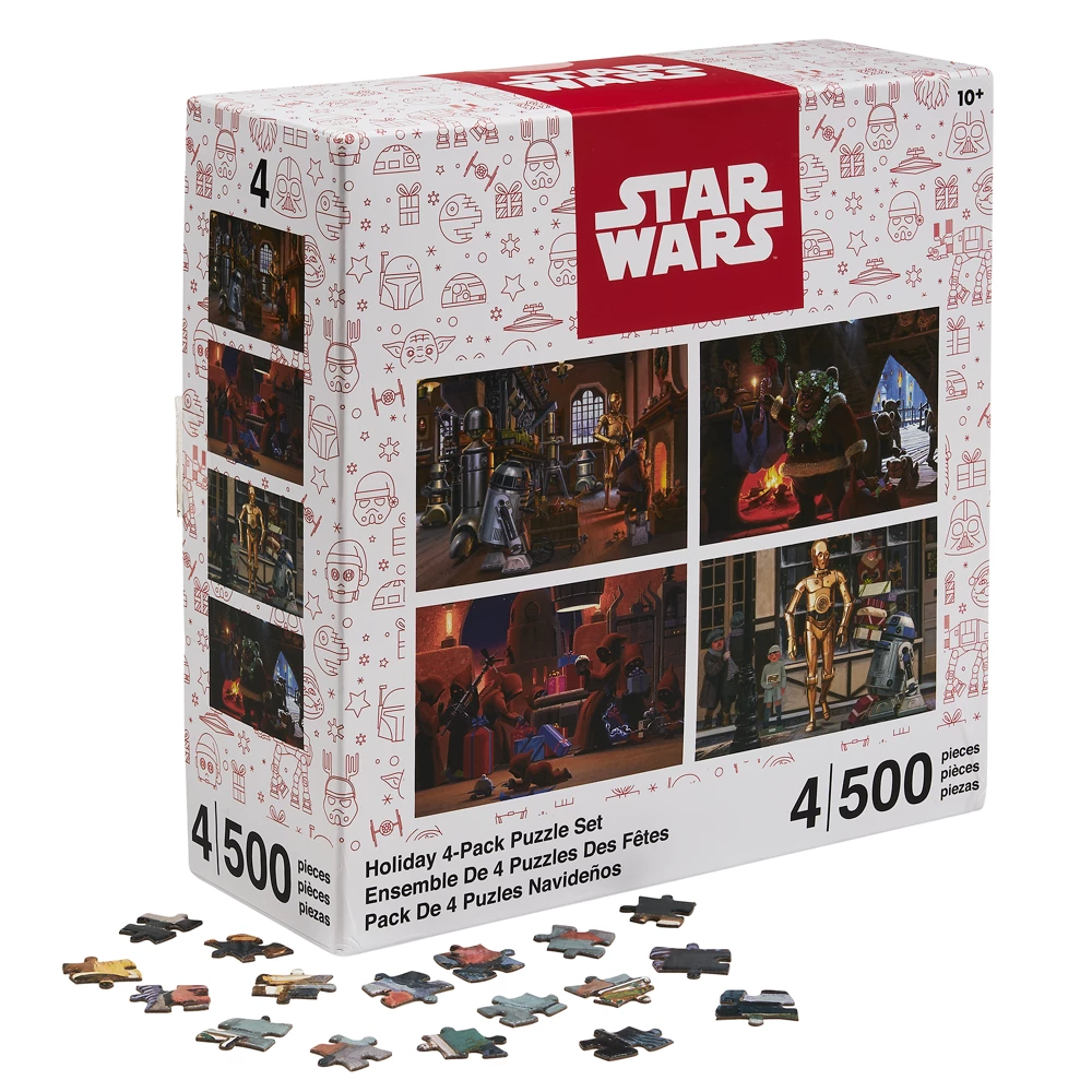 Disney Store Ensemble De 4 puzzles Star Wars Holiday 3 Disney Store Ensemble De 4 puzzles Star Wars Holiday