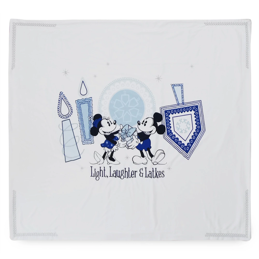 Disney Store Jeté En Polaire Mickey Et Minnie, Hanoucca 3 Disney Store Jeté En Polaire Mickey Et Minnie, Hanoucca