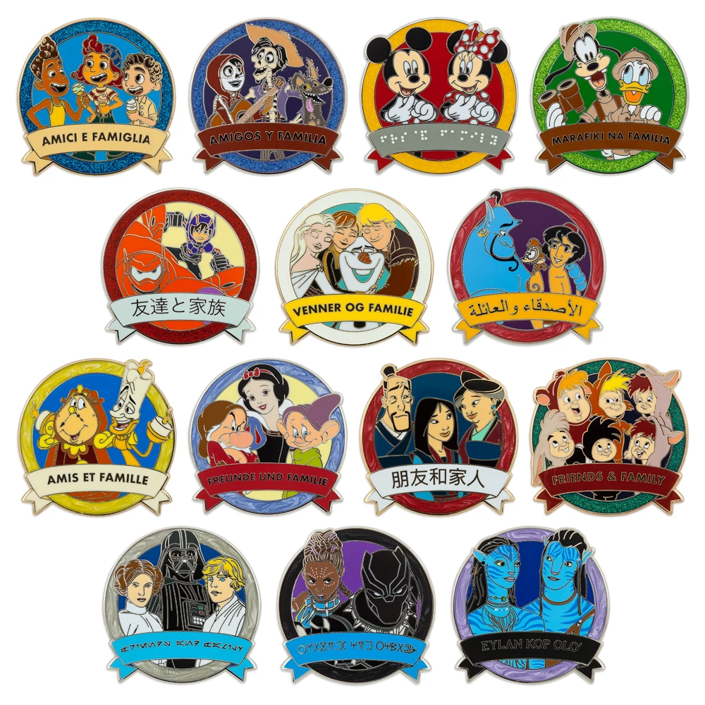 Disney One Family Ensemble De Pin's Mystère "Friends And Family" Multilingue 3 Disney One Family Ensemble De Pin's Mystère "Friends And Family" Multilingue