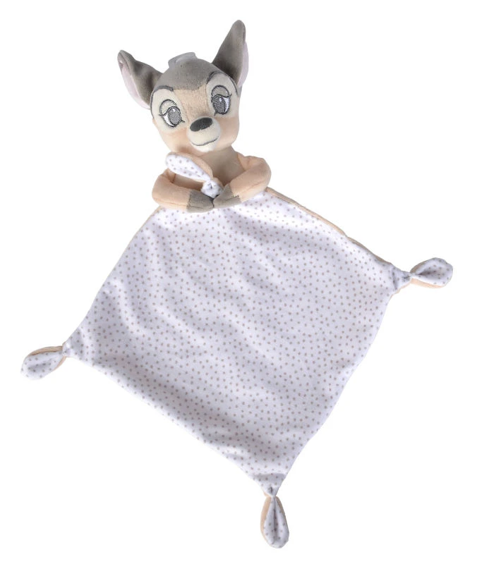 Disney - Bambi Le Faon - Doudou Plat Pois Blanc 25 Cm 3 Disney - Bambi Le Faon - Doudou Plat Pois Blanc 25 Cm