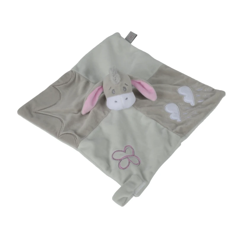 Disney Bourriquet Floppy Doudou Plat Gris Fleur 3 Disney Bourriquet Floppy Doudou Plat Gris Fleur