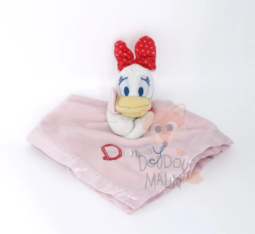 Disney - Daisy Le Canard - Maxi Doudou Plat Carré Rose 40 Cm 3 Disney - Daisy Le Canard - Maxi Doudou Plat Carré Rose 40 Cm