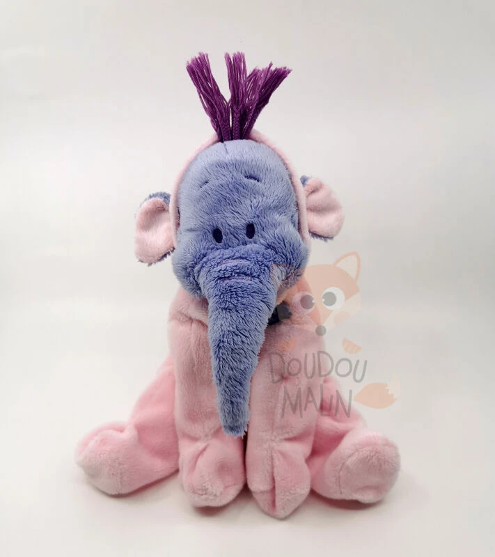Disney - Efelan L'éléphant - Peluche Pyjama Rose Violet 25 Cm 3 Disney - Efelan L'éléphant - Peluche Pyjama Rose Violet 25 Cm