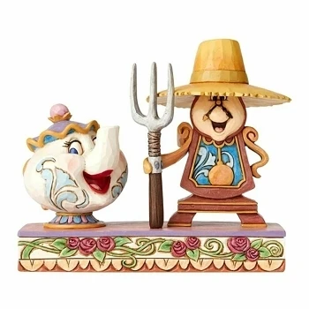Figurine Mme Samovar & Big Ben (disney Traditions) 3 Figurine Mme Samovar & Big Ben (disney Traditions)