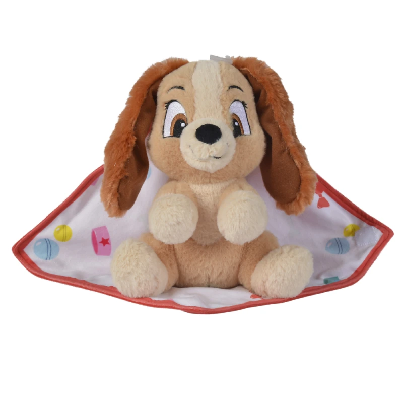 Disney Lady Le Chien Peluche Couverture Rouge 25 Cm 4 Disney Lady Le Chien Peluche Couverture Rouge 25 Cm – Image 2