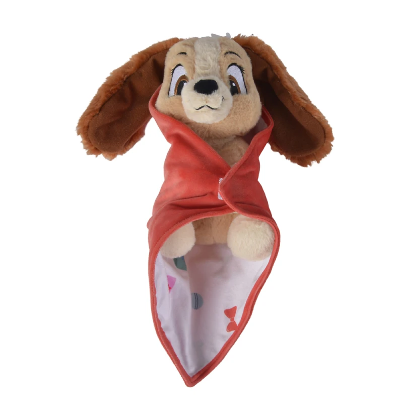 Disney Lady Le Chien Peluche Couverture Rouge 25 Cm 5 Disney Lady Le Chien Peluche Couverture Rouge 25 Cm – Image 3