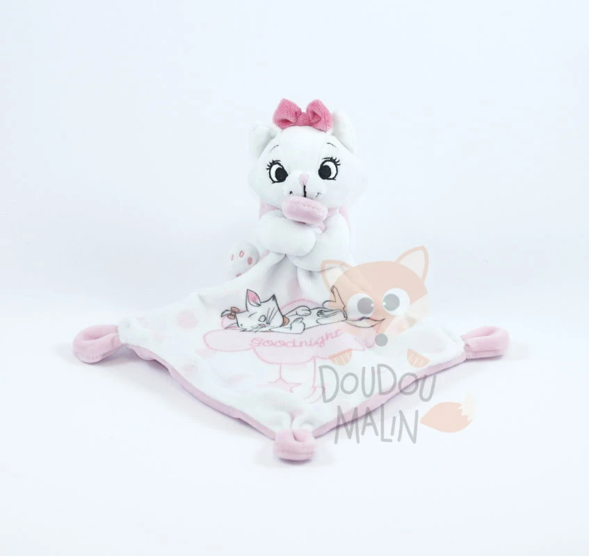 Disney Marie Le Chat Doudou Mouchoir Rose Blanc Goodnight 3 Disney Marie Le Chat Doudou Mouchoir Rose Blanc Goodnight