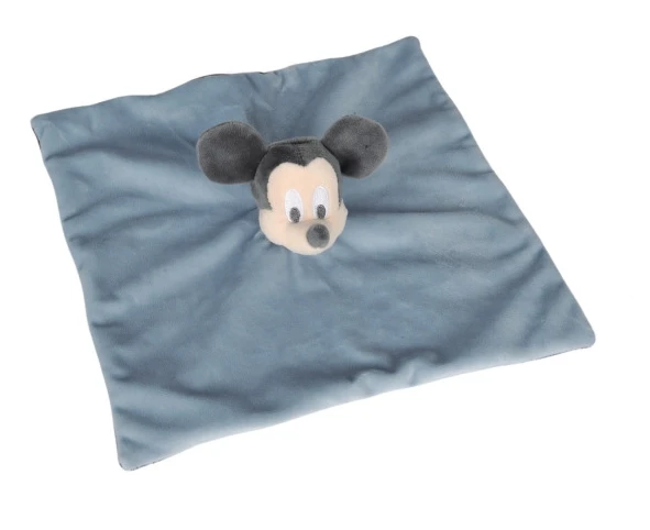 Disney Mickey La Souris Doudou Plat Bleu Gris 4 Disney Mickey La Souris Doudou Plat Bleu Gris â Image 2