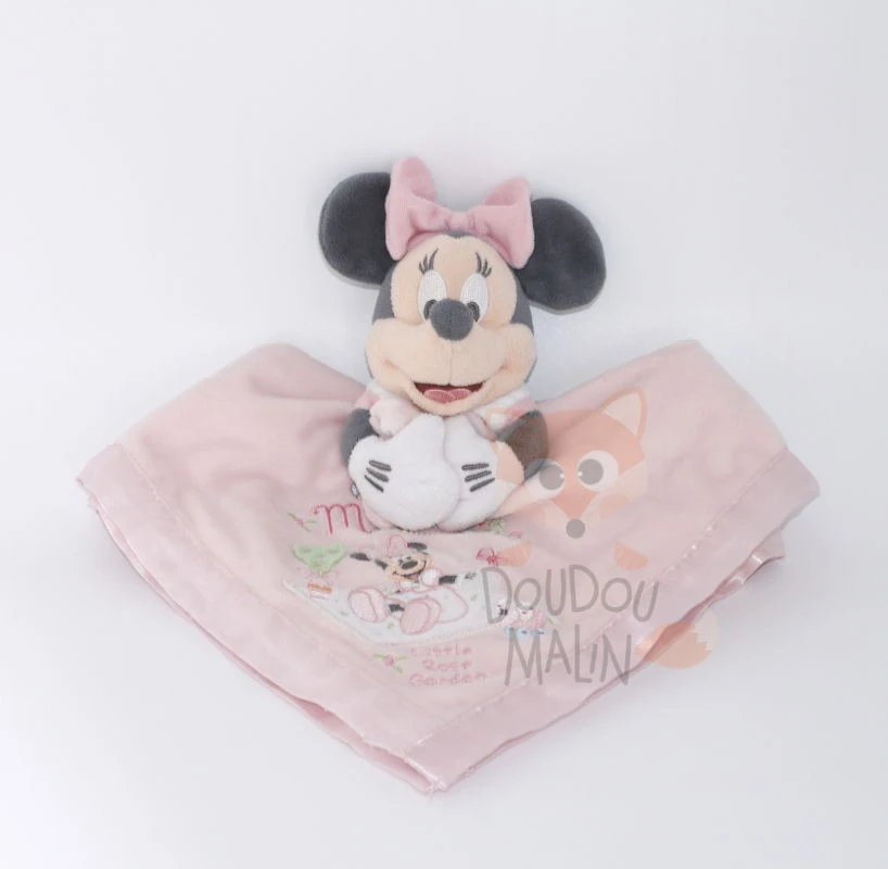 Disney - Minnie La Souris - Maxi Doudou Plat Carré Rose 40 Cm 3 Disney - Minnie La Souris - Maxi Doudou Plat Carré Rose 40 Cm