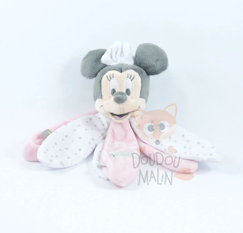 Disney Minnie La Souris Doudou Pétale Rose Blanc Mouton 3 Disney Minnie La Souris Doudou Pétale Rose Blanc Mouton