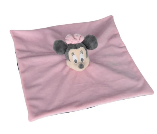 Disney Minnie La Souris Doudou Plat Rose Gris 25 Cm 4 Disney Minnie La Souris Doudou Plat Rose Gris 25 Cm – Image 2