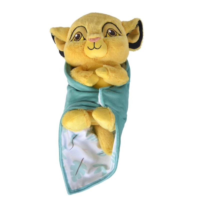 Disney Simba Le Lion Peluche Couverture Jaune Vert 25 Cm 4 Disney Simba Le Lion Peluche Couverture Jaune Vert 25 Cm – Image 2
