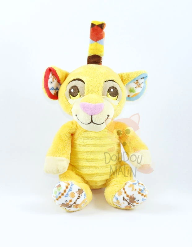 Disney Simba Le Lion Peluche Hochet Jaune 3 Disney Simba Le Lion Peluche Hochet Jaune