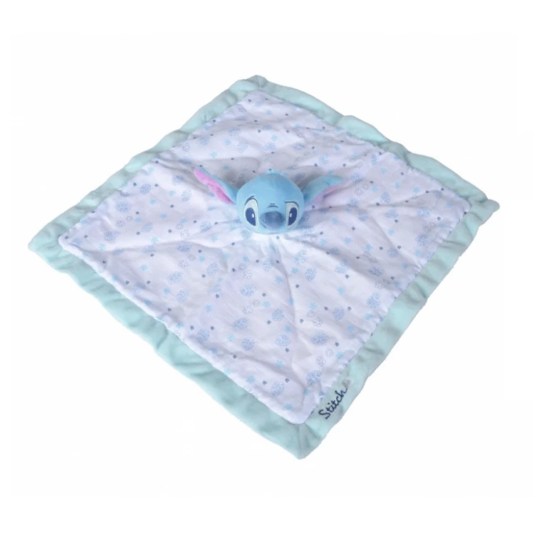 Disney - Stitch Doudou Plat Lange Blanc Bleu 40 Cm 4 Disney - Stitch Doudou Plat Lange Blanc Bleu 40 Cm â Image 2