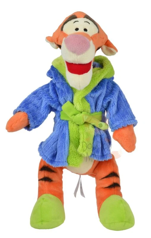 Disney Tigrou Le Tigre Peluche Peignoir Bleu Vert 25 Cm 3 Disney Tigrou Le Tigre Peluche Peignoir Bleu Vert 25 Cm