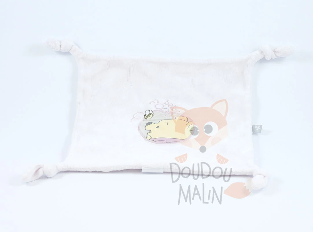 Disney Winnie L'ourson Baby Pooh Doudou Plat Rose Abeille 3 Disney Winnie L'ourson Baby Pooh Doudou Plat Rose Abeille